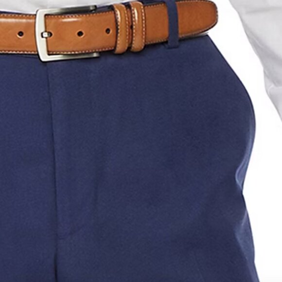 J. Ferrar Mens Big and Tall Classic Fit Flat Front Suit Pant, Blue Sz 54x30 - Picture 3 of 3